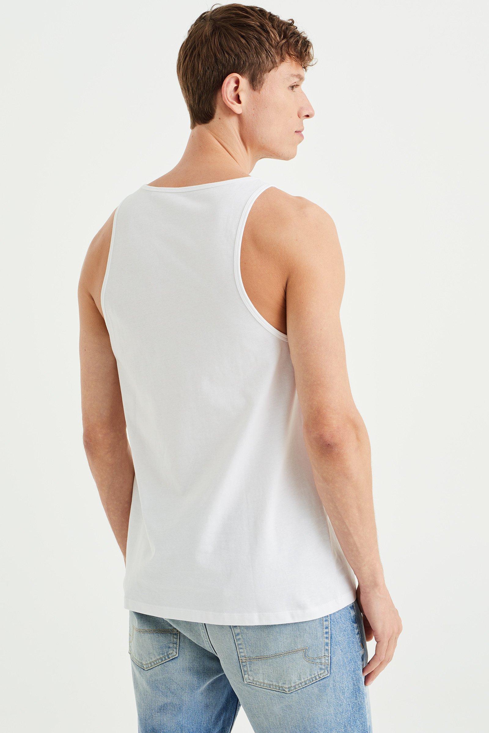 WE Fashion  Débardeur À Application Homme 
