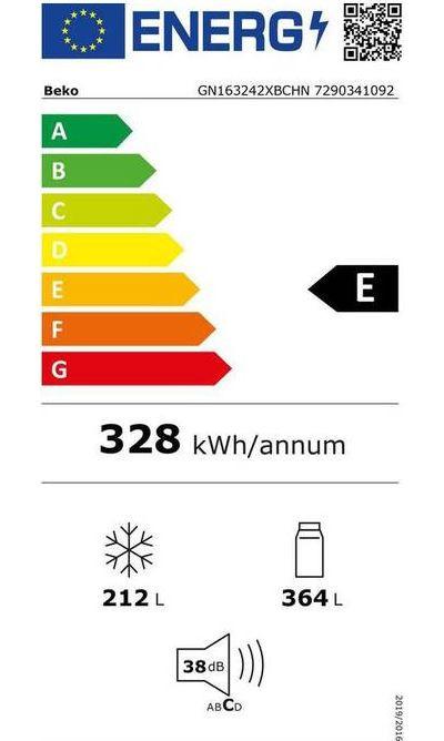 Beko GN163242XBCHN Centre alimentaire  