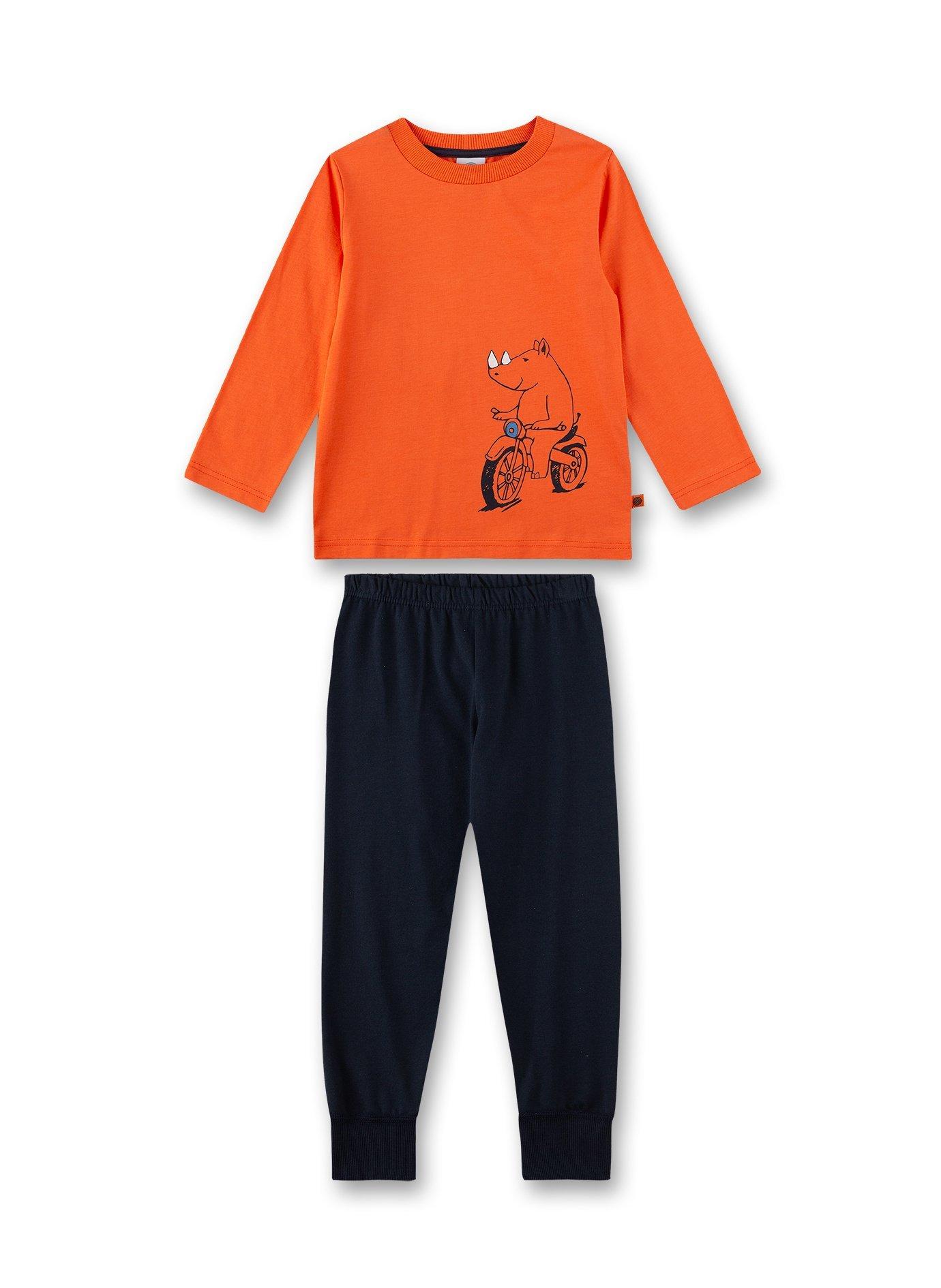 Image of Jungen Schlafanzug Nashorn Jungen Orange 128