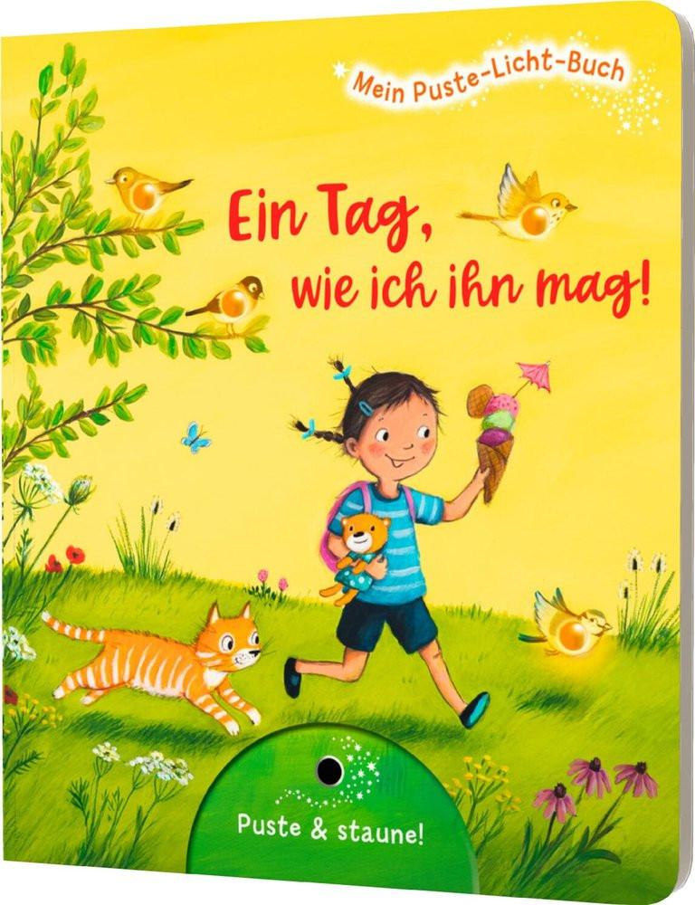 Mein Puste-Licht-Buch: Ein Tag, wie ich ihn mag! Krämer, Fee; Vogel, Heike (Illustrationen) Copertina rigida 