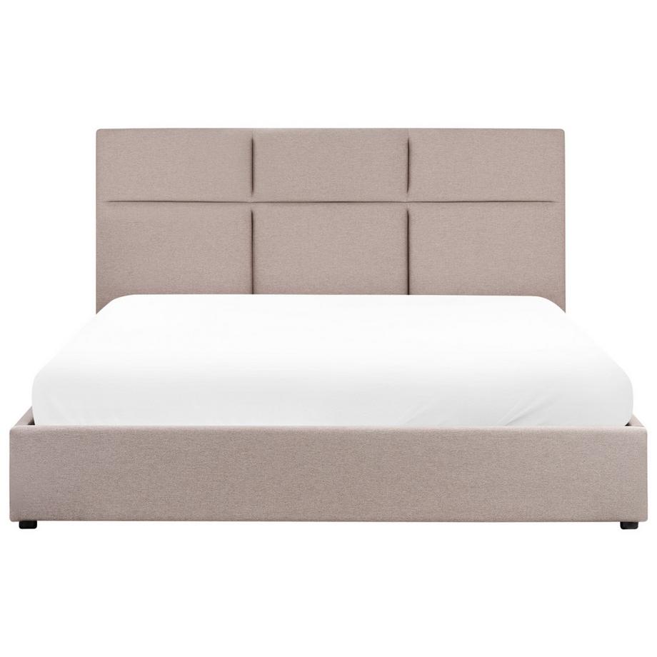 Beliani Letto contenitore en Tessuto  LAGORD  