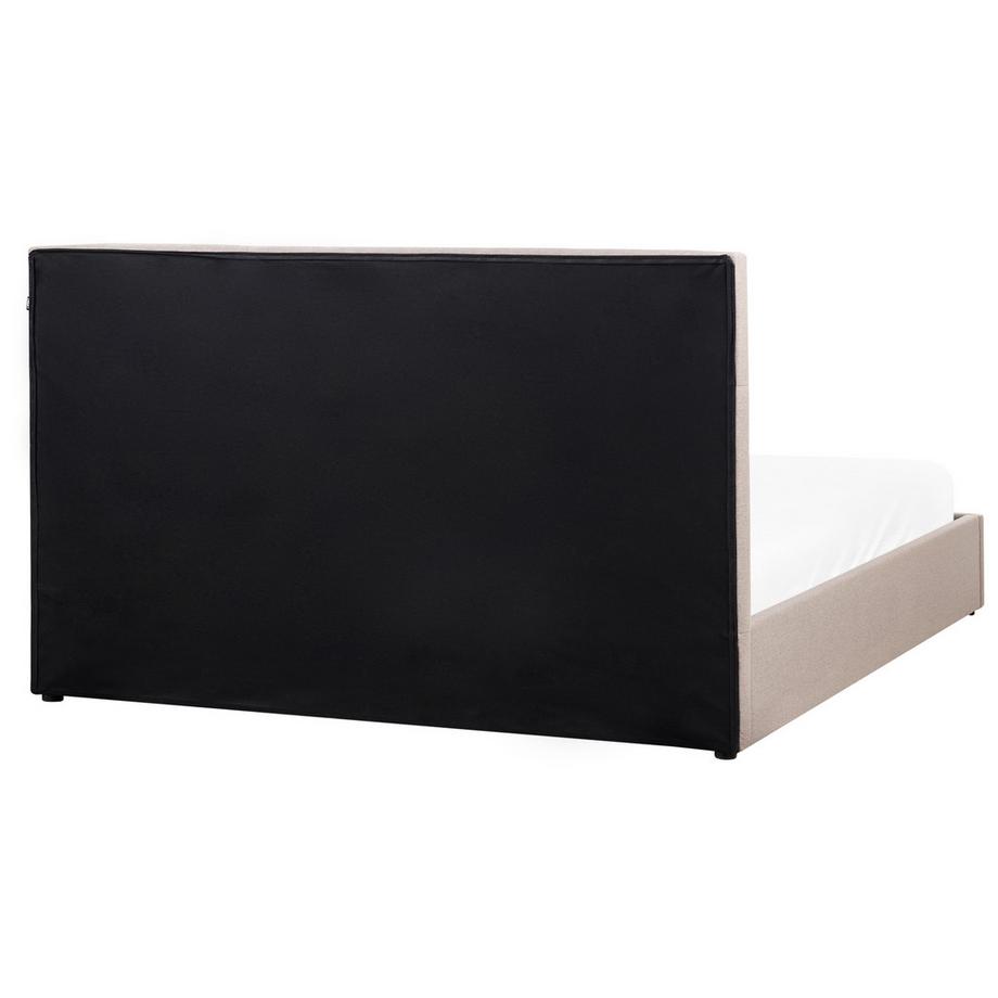 Beliani Letto contenitore en Tessuto  LAGORD  