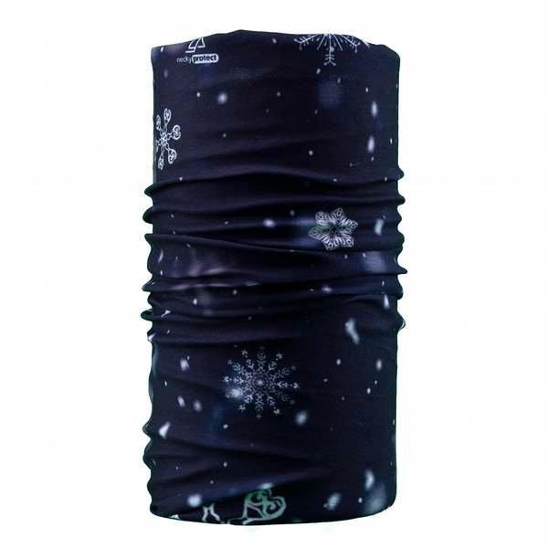 Image of Neckwarmer Snowflakes Herren Multicolor ONE SIZE