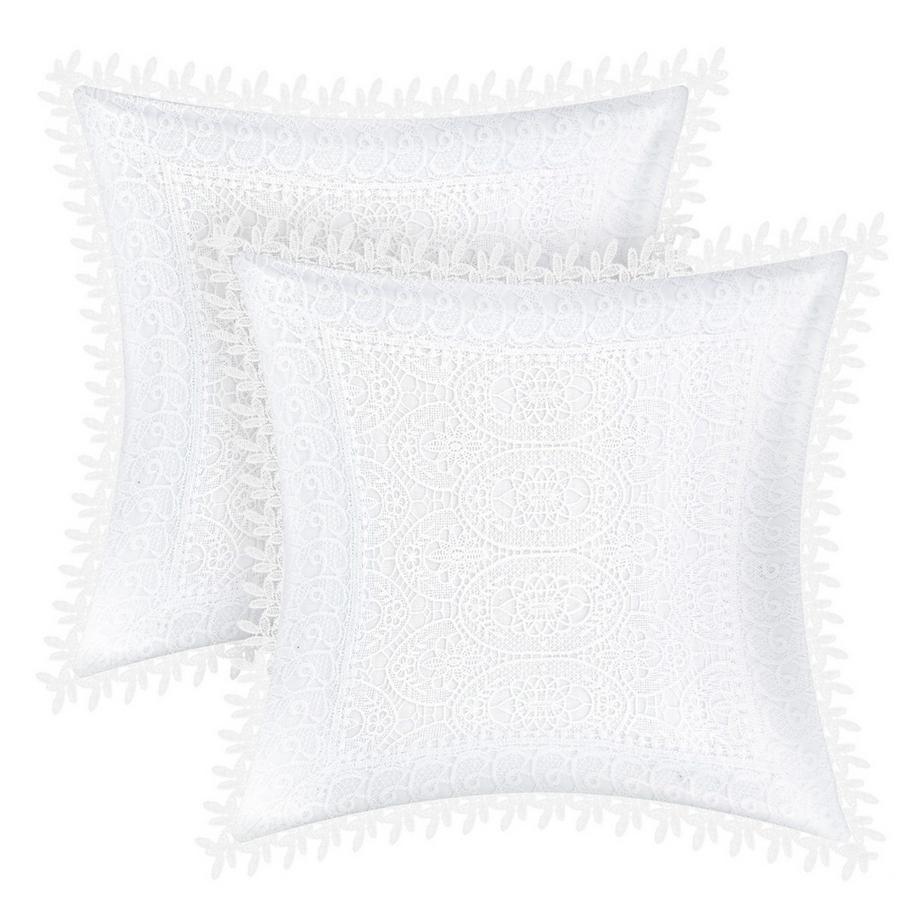 Avizar Lot 2 Housses de Coussin Feuille  