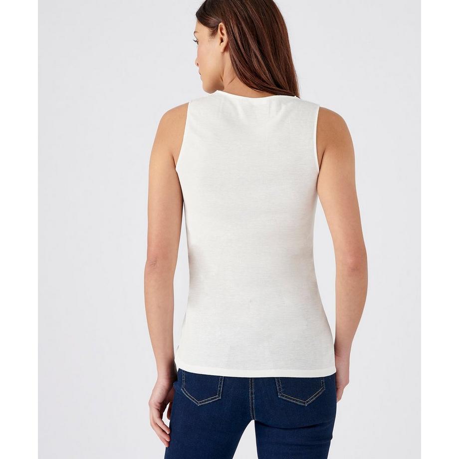 Damart Thermolactyl Seidig weiches Spitzen-Tanktop  