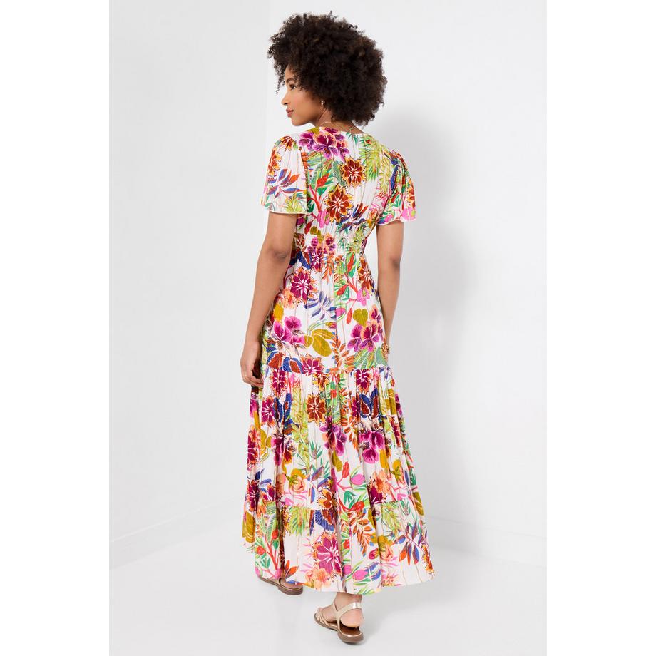 Joe Browns Abito Maxi con Scollatura Avvolgente e Dettaglio a Frange  