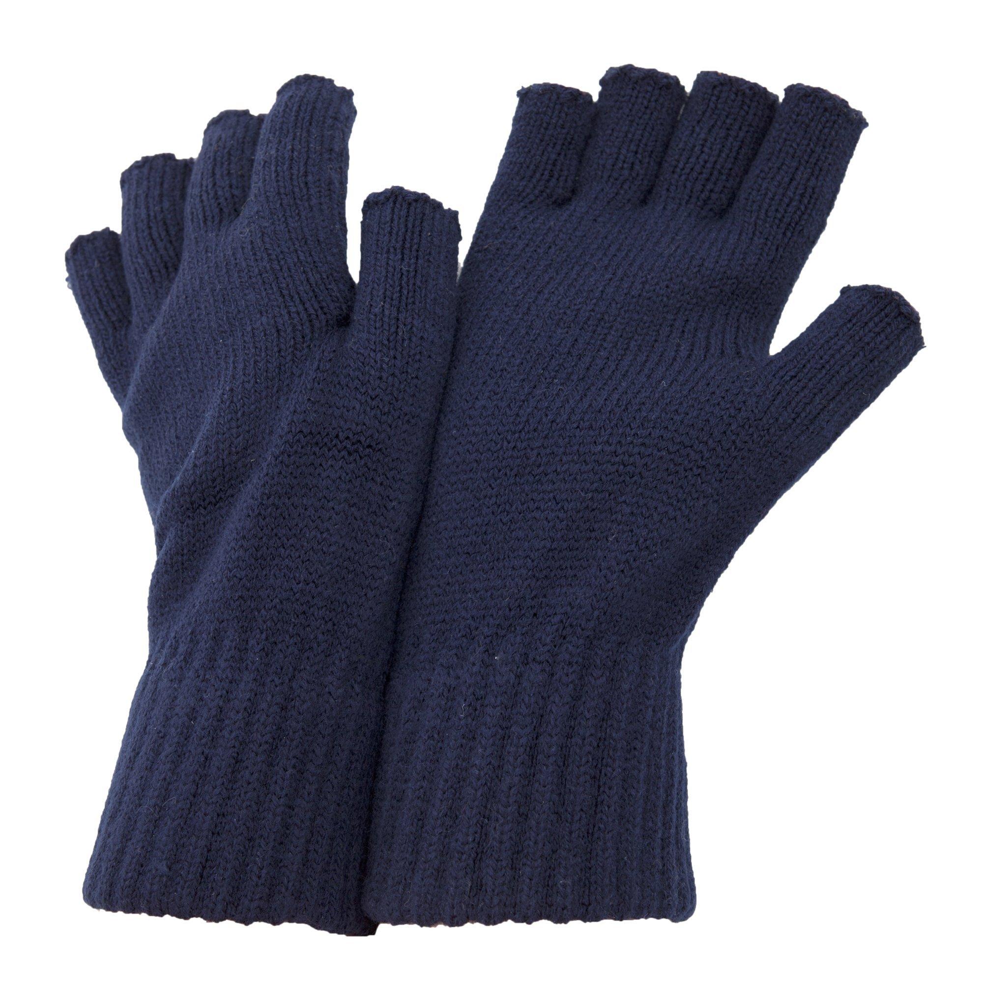 Image of Winter Halbfingerhandschuhe Herren Marine ONE SIZE