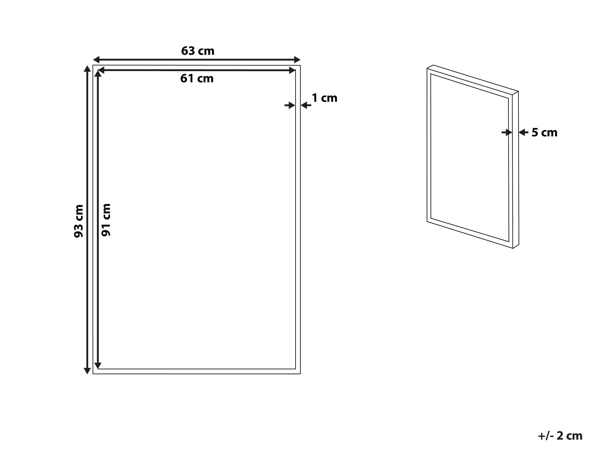 Beliani Wanddekoration aus Polyester Modern ENNA  