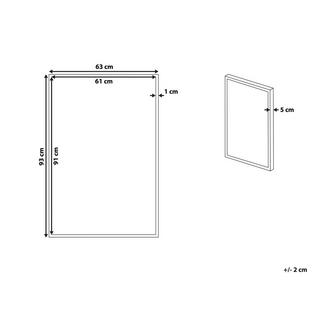 Beliani Wanddekoration aus Polyester Modern ENNA  