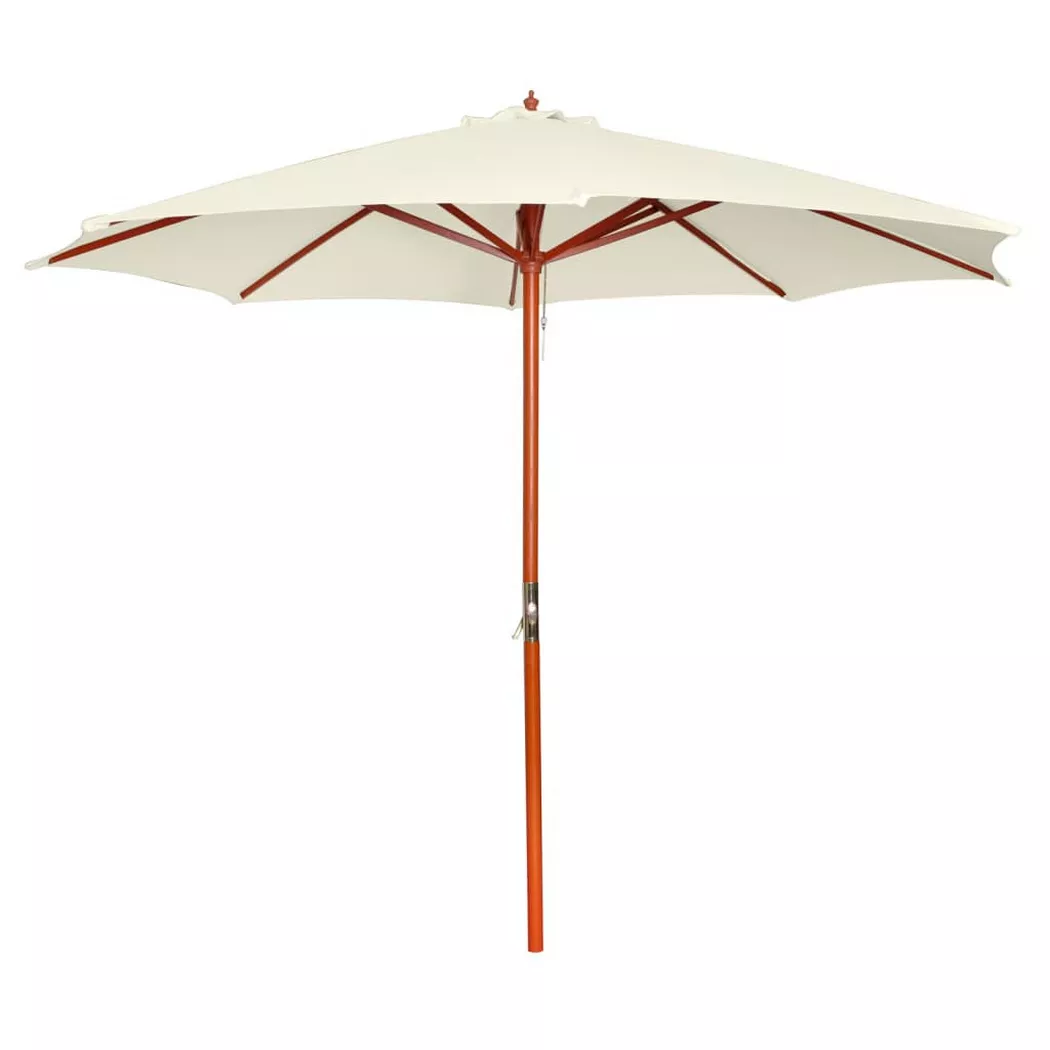 Vidaxl - Parasol 300x258 cm Blanc sable