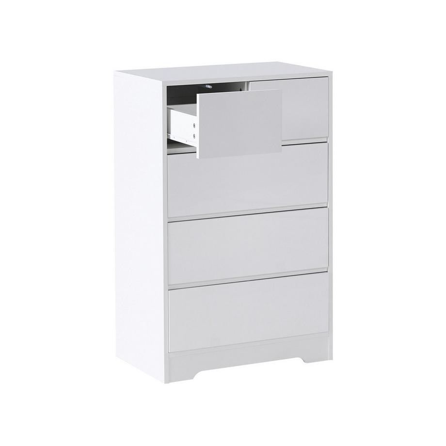 Beliani Commode à 5 tiroirs en MDF Scandinave ALBERTA  