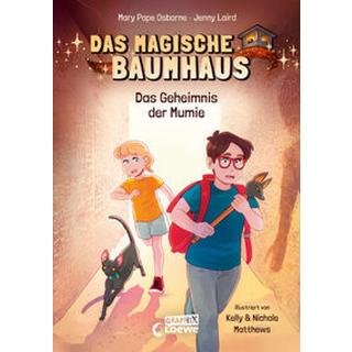 Das magische Baumhaus (Comic-Buchreihe, Band 3) - Das Geheimnis der Mumie Pope Osborne, Mary; Laird, Jenny; Loewe Graphix (Hrsg.); Matthews, Kelly (Illustrationen); Matthews, Nichole (Illustrationen); Jaekel, Franziska (Übersetzung) Gebundene Ausgabe 