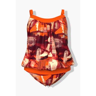 Ulla Popken  Tankini con top lungo, coppe morbide e spalline regolabili 