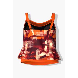 Ulla Popken  Tankini con top lungo, coppe morbide e spalline regolabili 