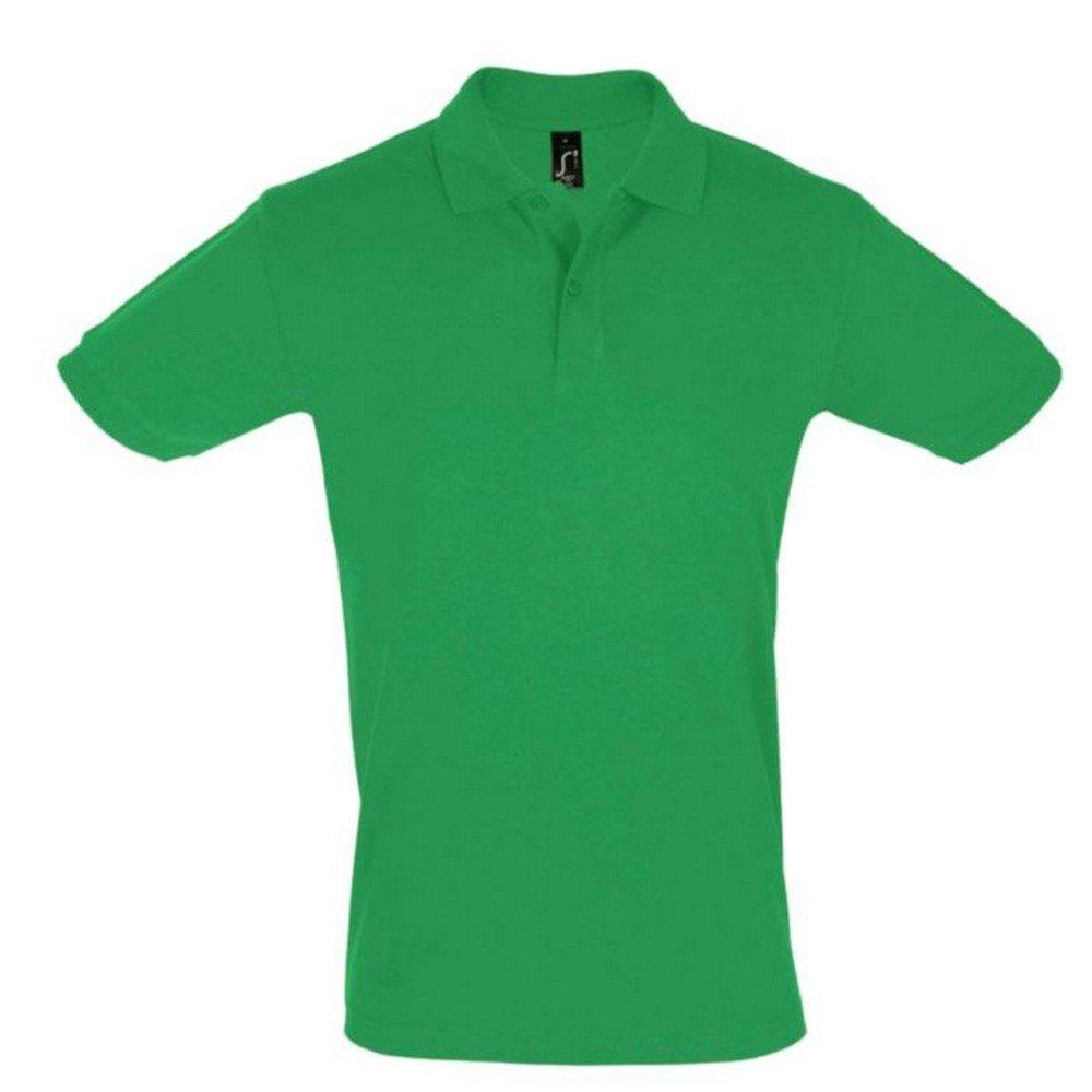 Image of Mens Perfect Pique Poloshirt, Kurzarm Herren Grün S