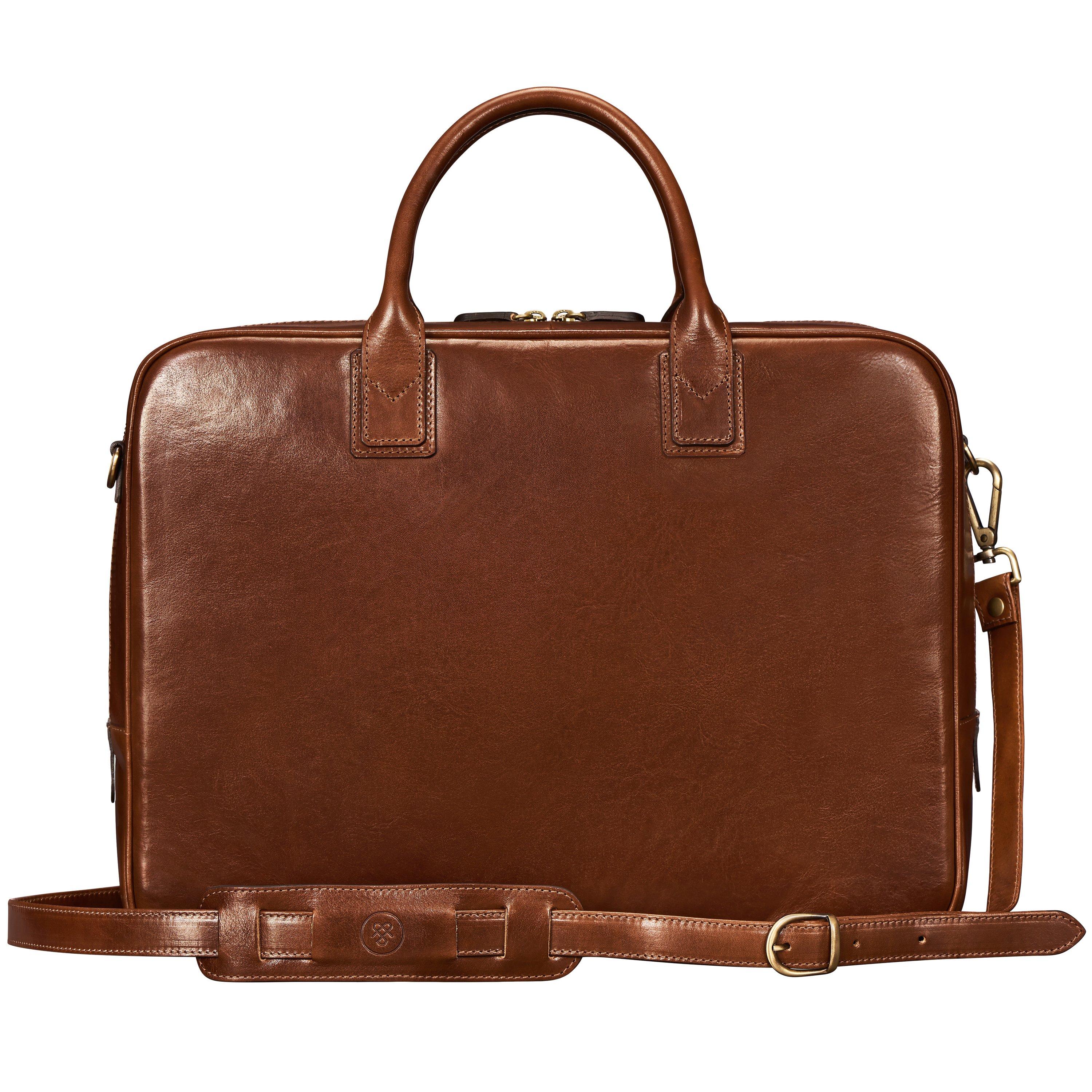 Maxwell Scott  Calvino Large - 17”  Business Laptoptasche 