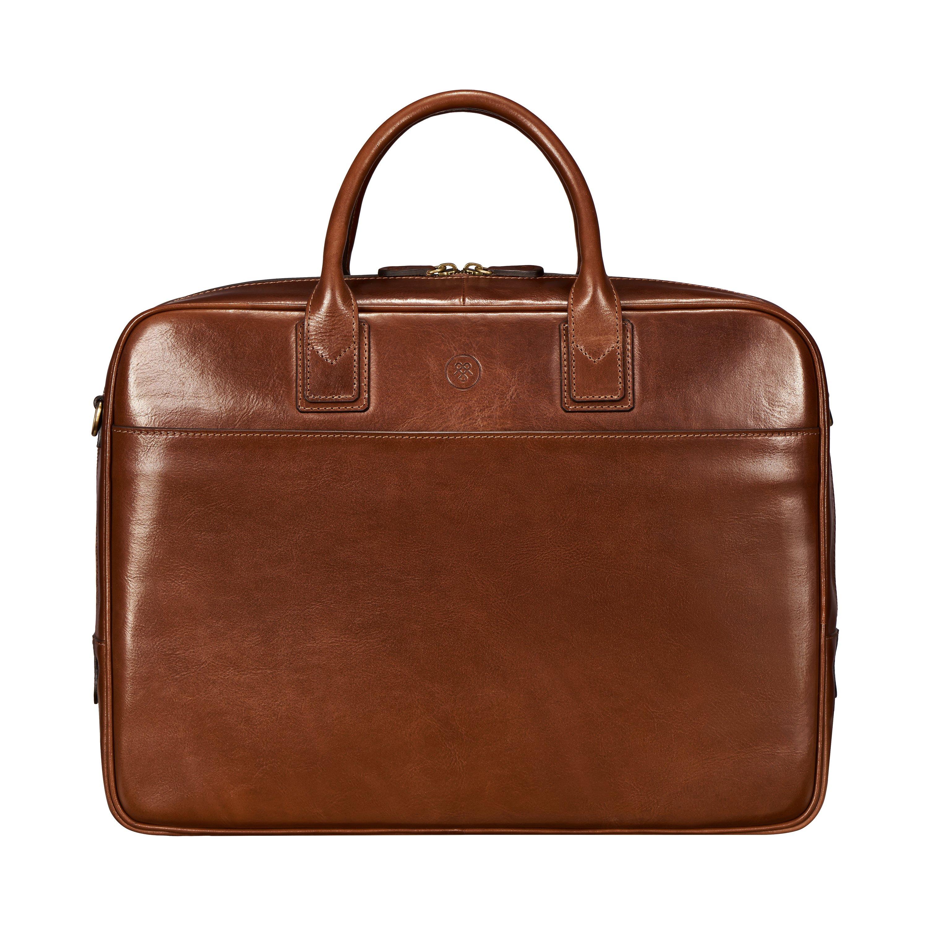 Maxwell Scott  Calvino Large - 17”  Business Laptoptasche 