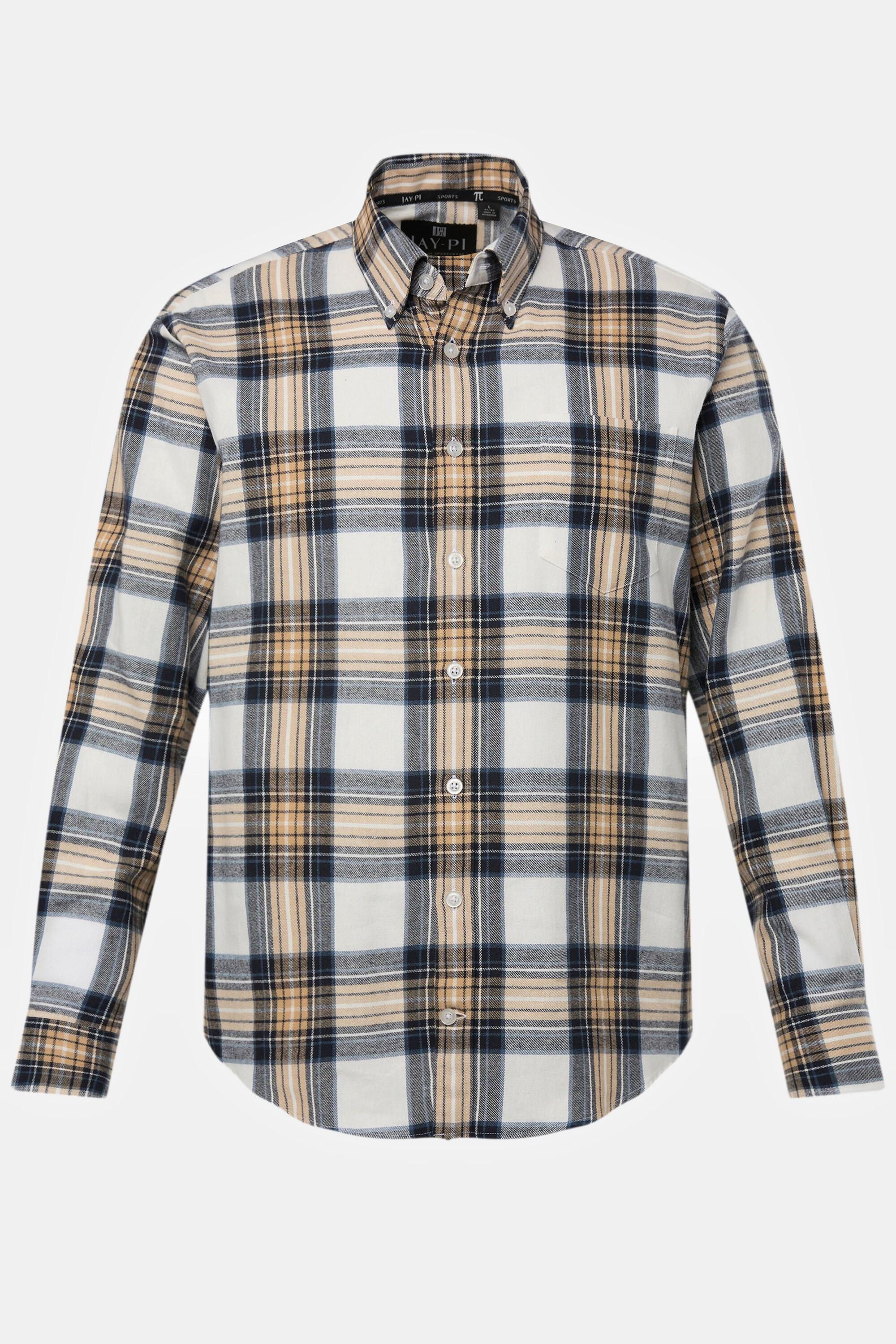 JP1880  Camicia da trekking per l'outdoor con vestibilità moderna, maniche lunghe e colletto button-down 