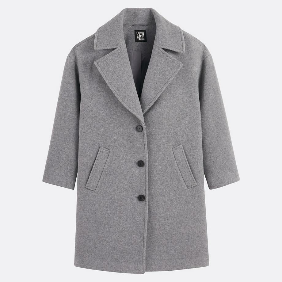 La Redoute Collections Cappotto invernale di media lunghezza con chiusura a bottoni  
