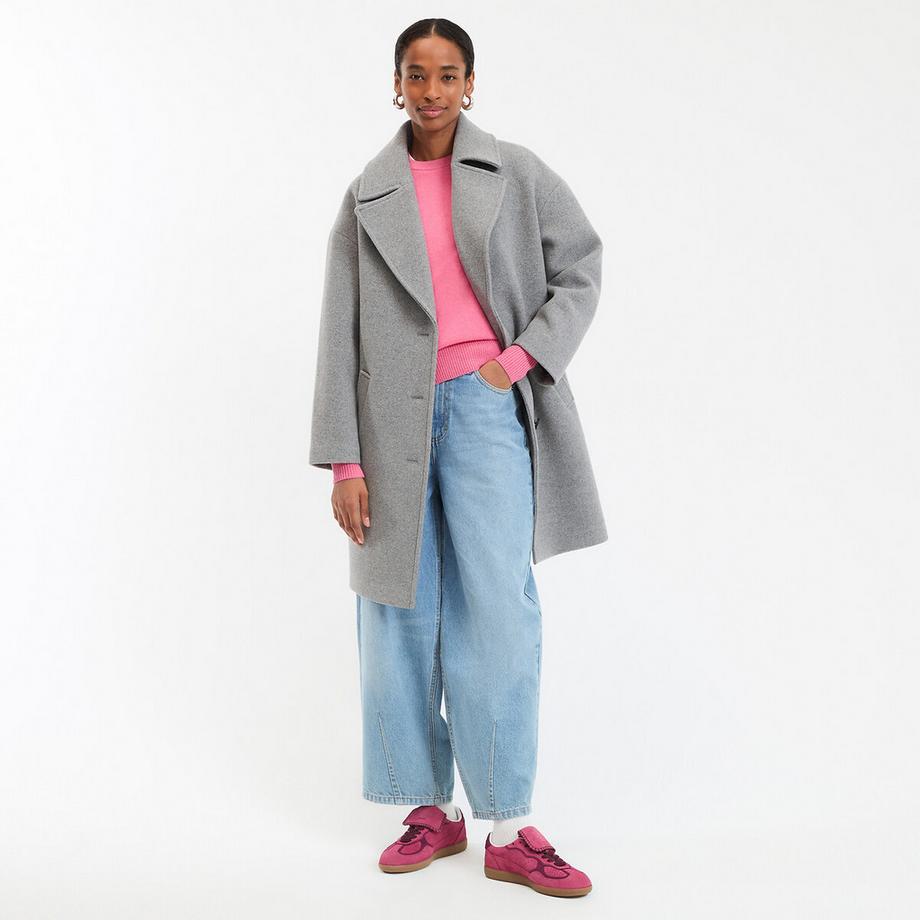 La Redoute Collections Cappotto invernale di media lunghezza con chiusura a bottoni  