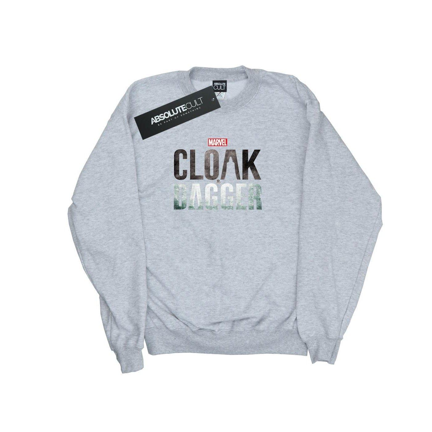 Image of Cloak And Dagger Logo Sweatshirt Mädchen Grau 140/146