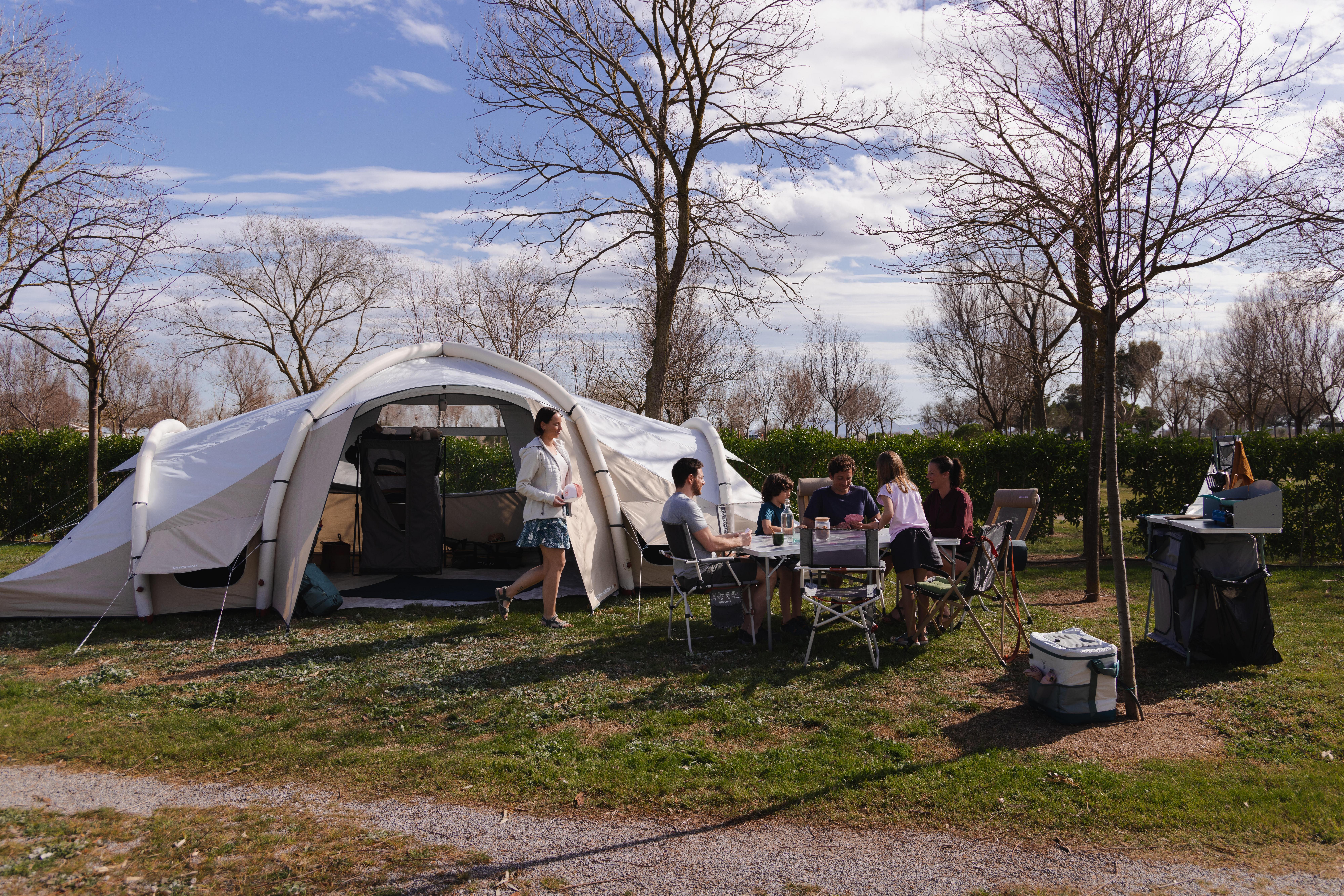 QUECHUA  Tenda gonfiabile 8 persone - 4 cabine poliestere 