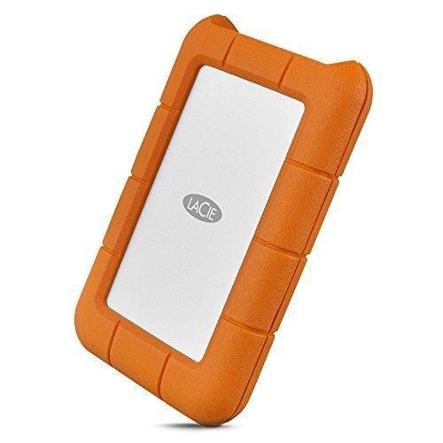Image of LACIE LaCie Rugged USB-C Externe Festplatte 2000 GB Orange, Silber - 2 TB