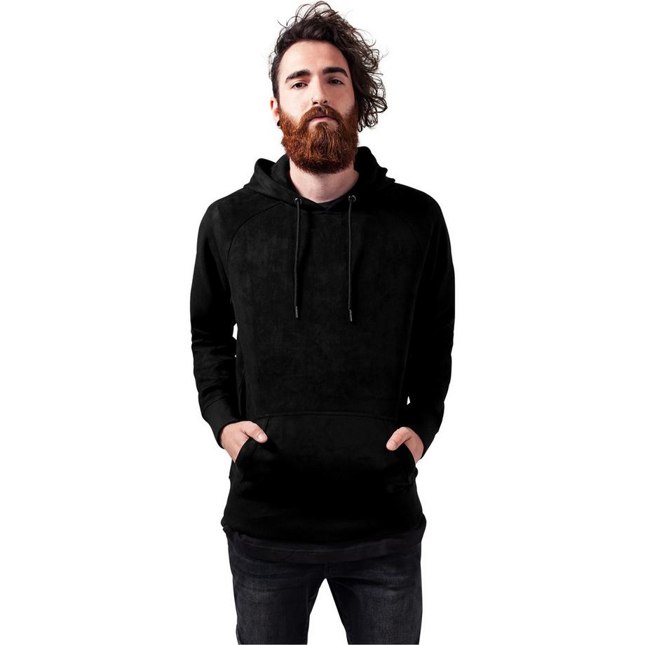 URBAN CLASSICS Imitation Suede Hoodie  