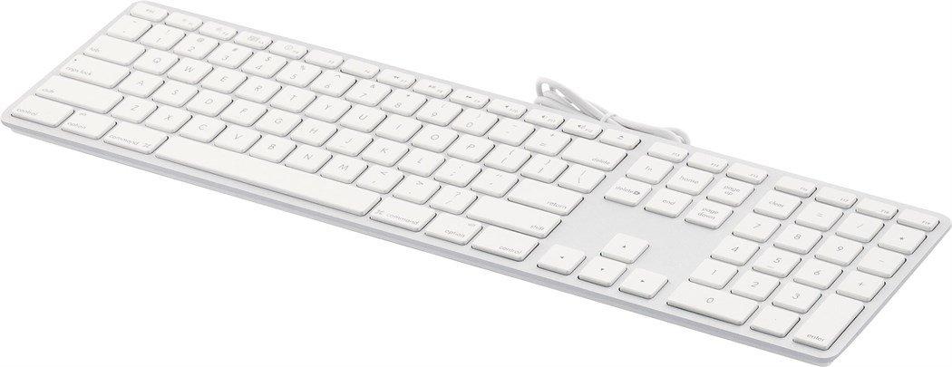 LMP  Tastatur KB-1243 Weiss, US-Layout mit Ziffernblock 