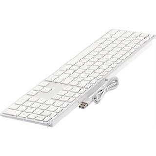 LMP  USB Tastatur KB-1243, US-Layout, Zahlenblock, 110 Tasten, 2x USB 