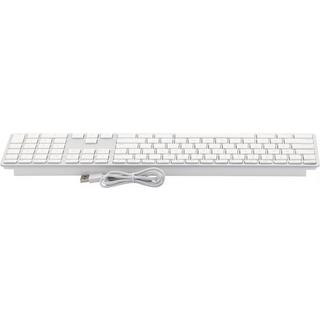 LMP  Tastatur KB-1243 Weiss, US-Layout mit Ziffernblock 