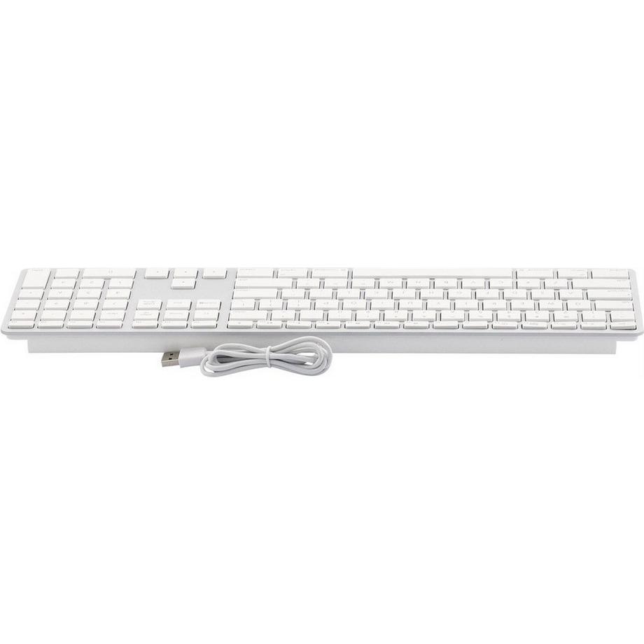 LMP  USB Tastatur KB-1243, US-Layout, Zahlenblock, 110 Tasten, 2x USB 