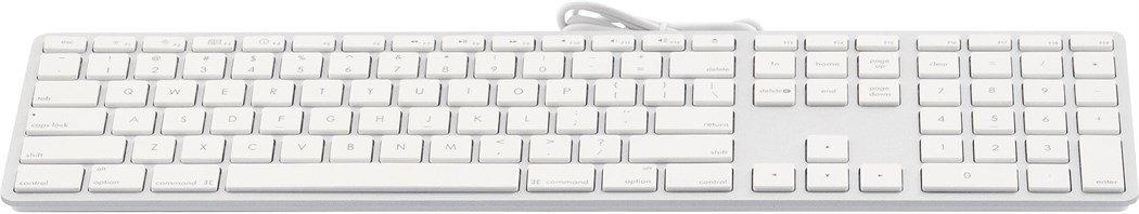 LMP  USB Tastatur KB-1243, US-Layout, Zahlenblock, 110 Tasten, 2x USB 