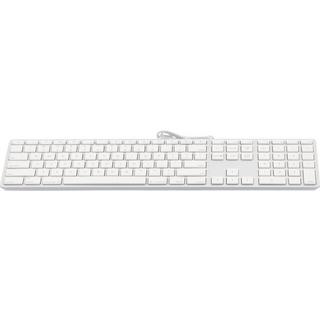 LMP  Tastatur KB-1243 Weiss, US-Layout mit Ziffernblock 
