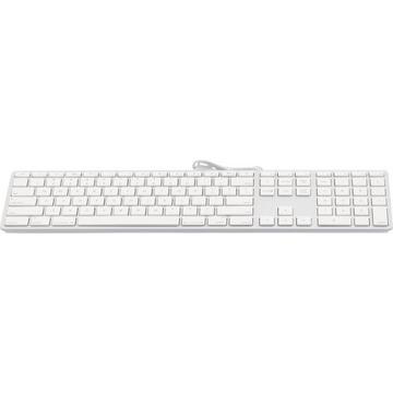 Tastatur KB-1243 Weiss, US-Layout mit Ziffernblock
