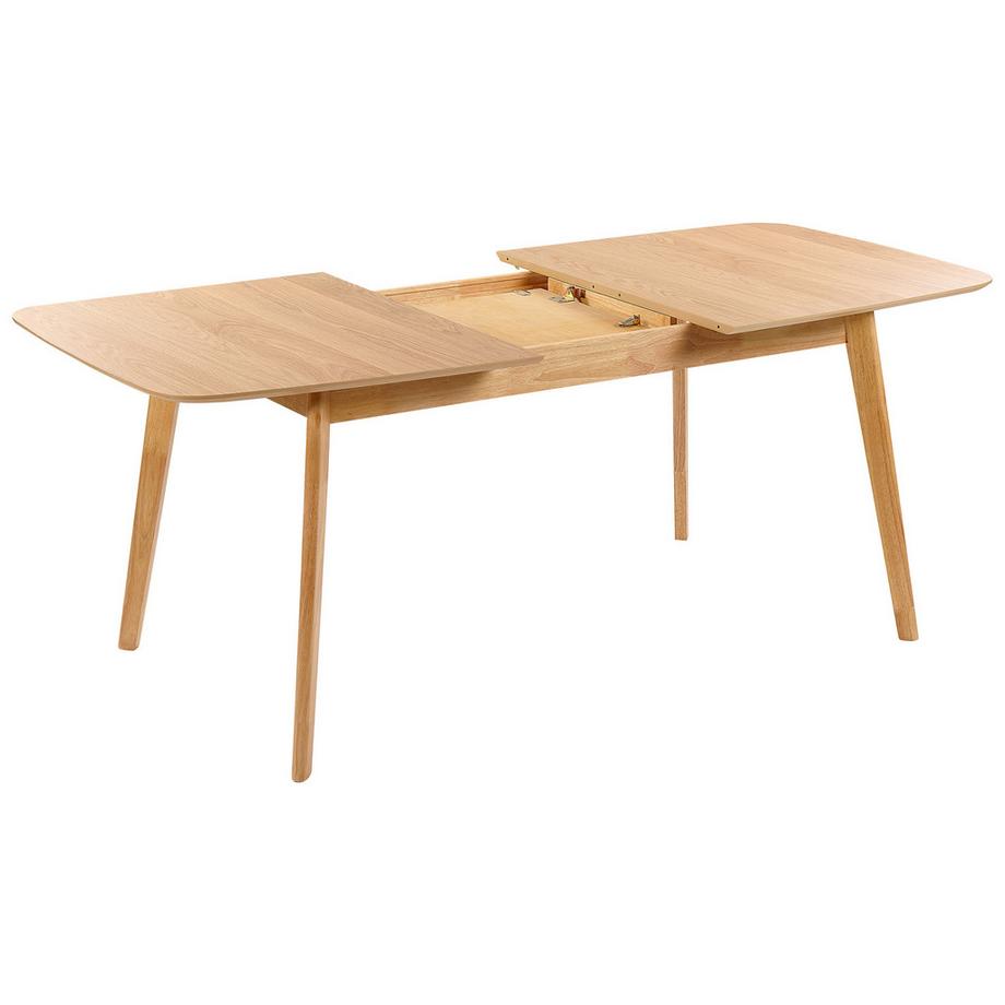 Beliani Table de salle à manger extensible en MDF Scandinave MADOX  