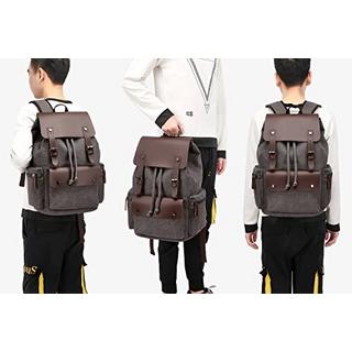 Only-bags.store Vintage Canvas Rucksack Casual Daypacks Reiserucksack  Laptop Rucksack College Schule Tasche  