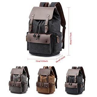 Only-bags.store Vintage Canvas Rucksack Casual Daypacks Reiserucksack  Laptop Rucksack College Schule Tasche  