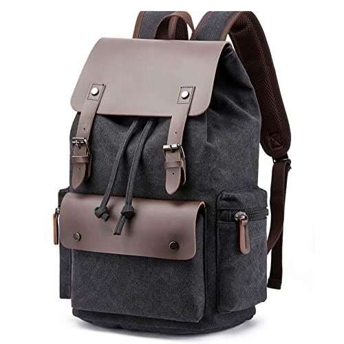 Only-bags.store Vintage Canvas Rucksack Casual Daypacks Reiserucksack  Laptop Rucksack College Schule Tasche  