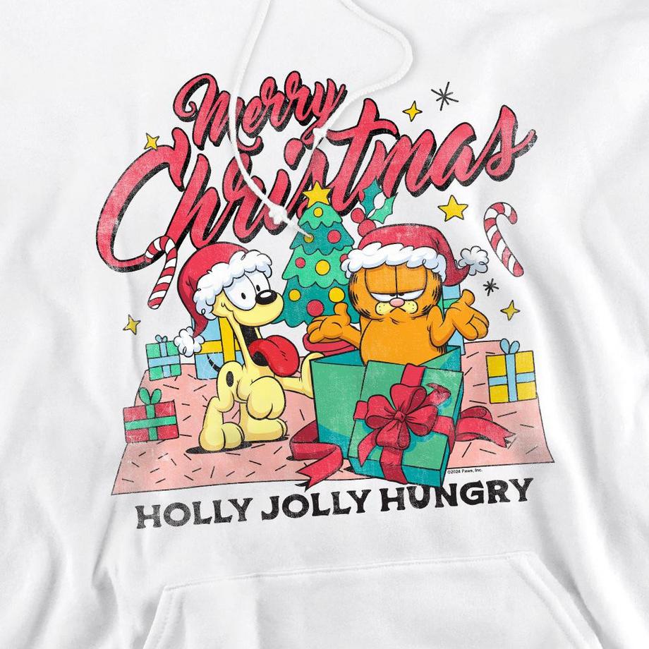 Garfield Felpa con cappuccio Merry Christmas  