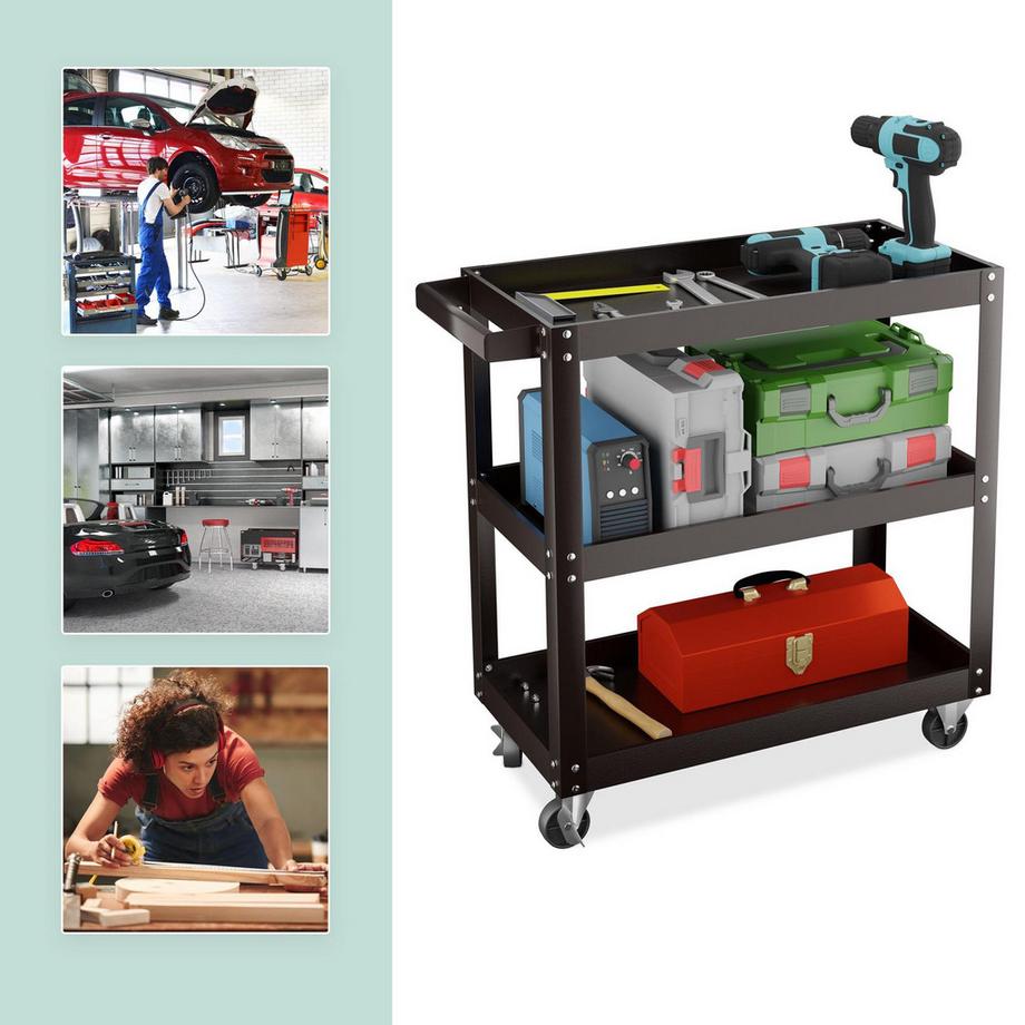 Northix Werkstattwagen mit 3 Etagen  