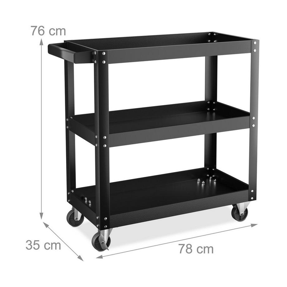 Northix Werkstattwagen mit 3 Etagen  