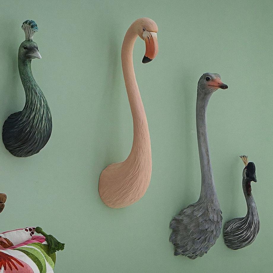 AM.PM  Tête d'autruche en polyrésine H63 cm 