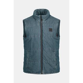 JP1880  Gilet con effetto jeans, fodera calda e collo alto, fino alla tg. 8XL 