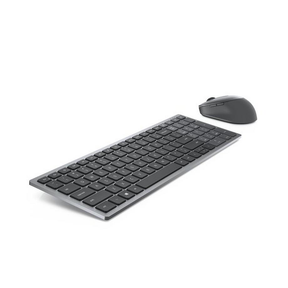 Dell  KM7120W tastiera Mouse incluso RF senza fili + Bluetooth QWERTY US International Grigio, Titanio 