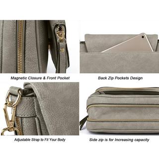 Only-bags.store Kleine Crossbody-Tasche , PU-Leder, über die Schulter, Crossbody-Handtaschen mit mehreren Taschen Kleine Crossbody-Tasche , PU-Leder, über die Schulter, Crossbody-Handtaschen mit mehreren Taschen 