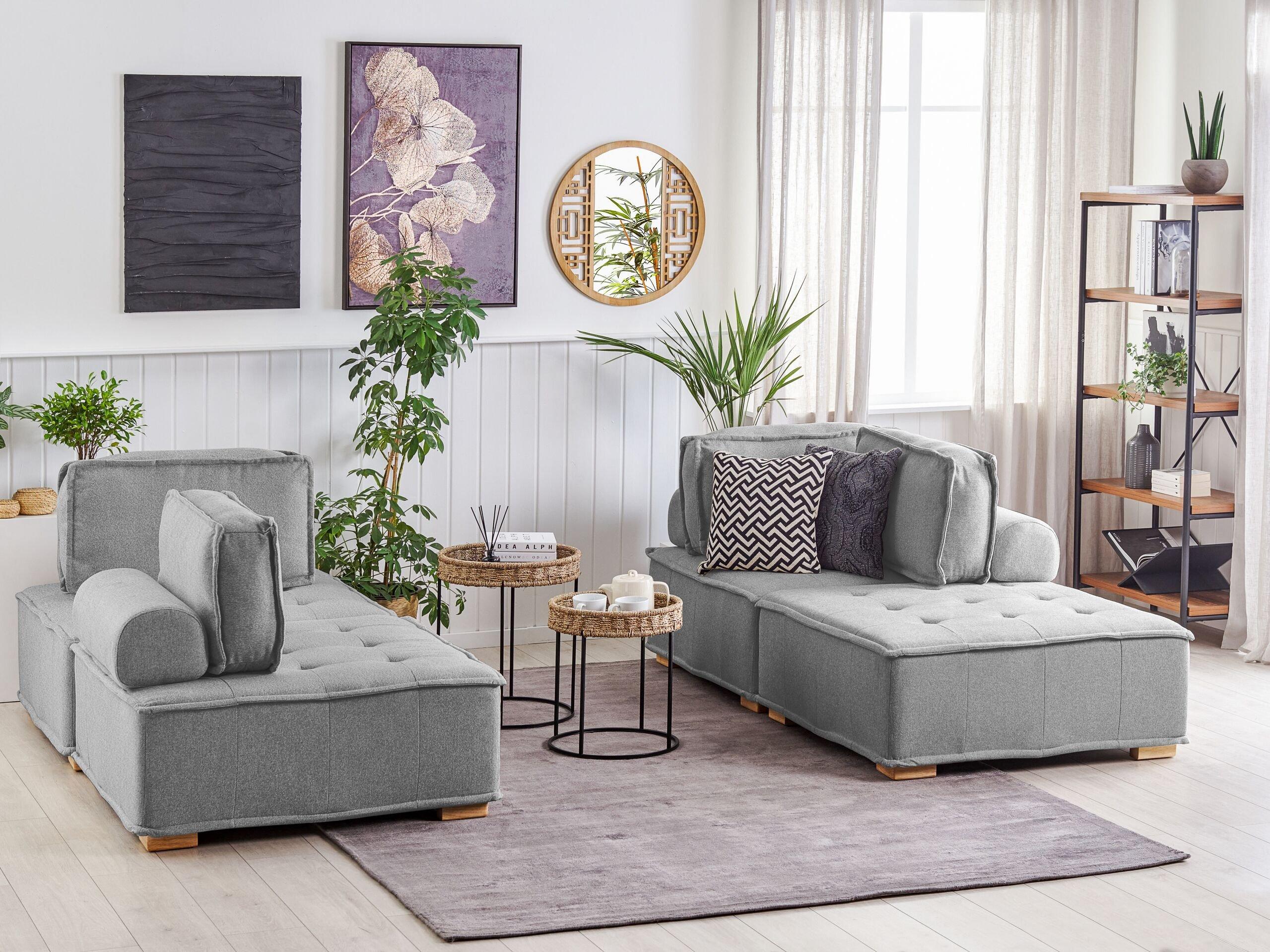 Beliani Modulsofa aus Polyester Modern TIBRO  