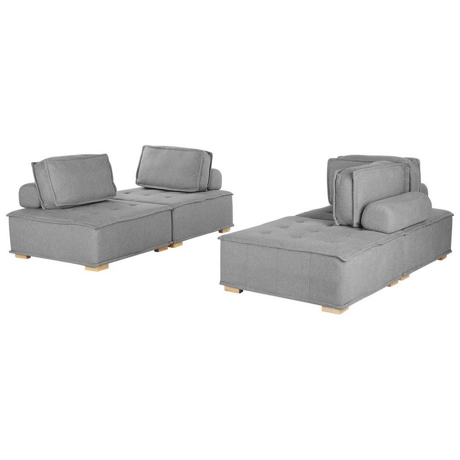 Beliani Modulsofa aus Stoff Modern TIBRO  