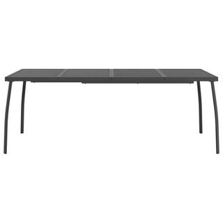 VidaXL Table de jardin acier  