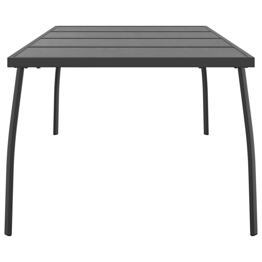 VidaXL Table de jardin acier  